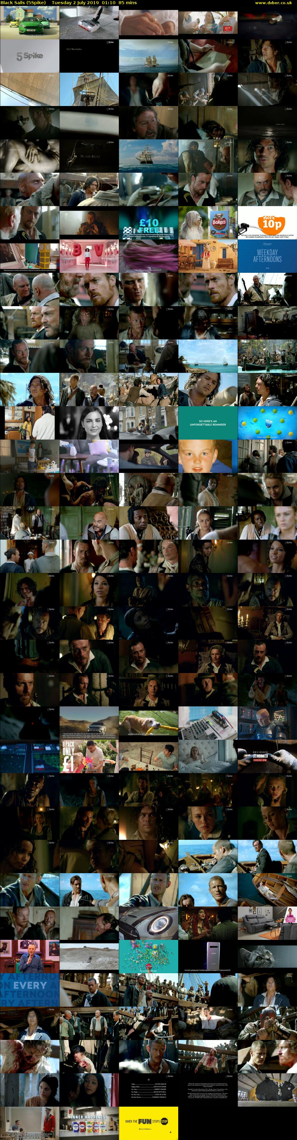 Black Sails (5Spike) Tuesday 2 July 2019 01:10 - 02:35