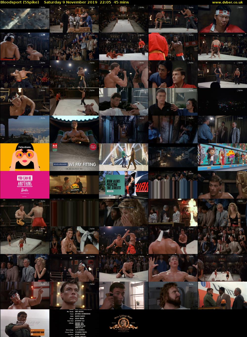 Bloodsport (5Spike) Saturday 9 November 2019 22:05 - 22:50