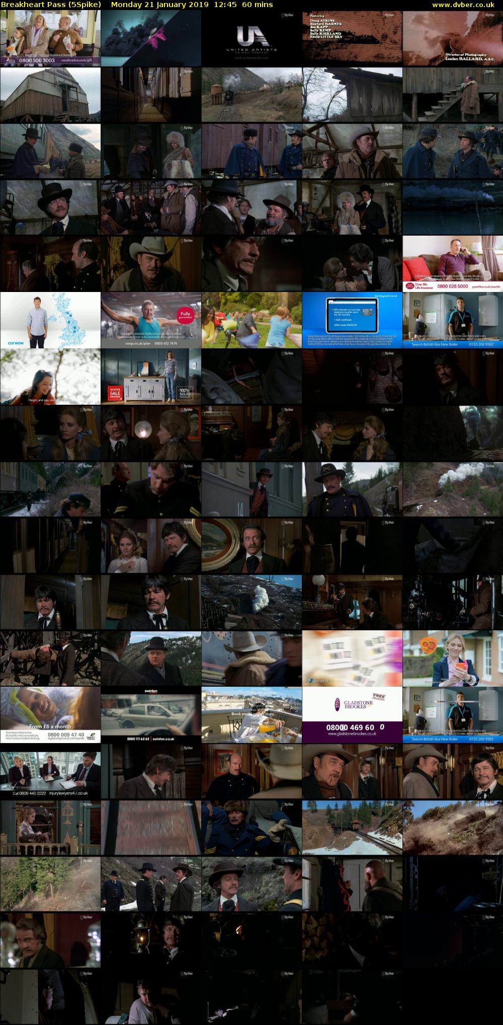 Breakheart Pass (5Spike) Monday 21 January 2019 12:45 - 13:45