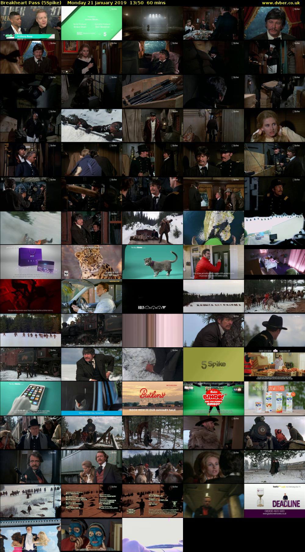 Breakheart Pass (5Spike) Monday 21 January 2019 13:50 - 14:50