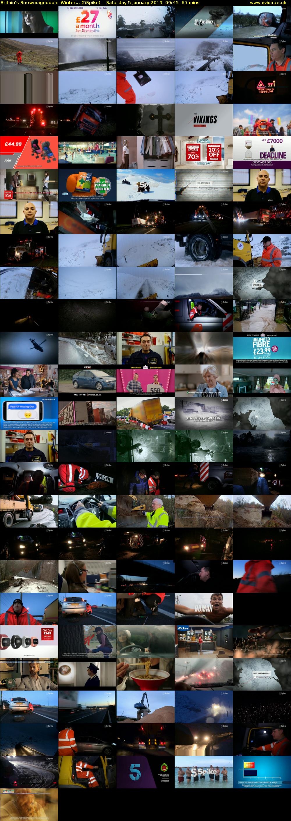 Britain's Snowmageddon: Winter... (5Spike) Saturday 5 January 2019 09:45 - 10:50