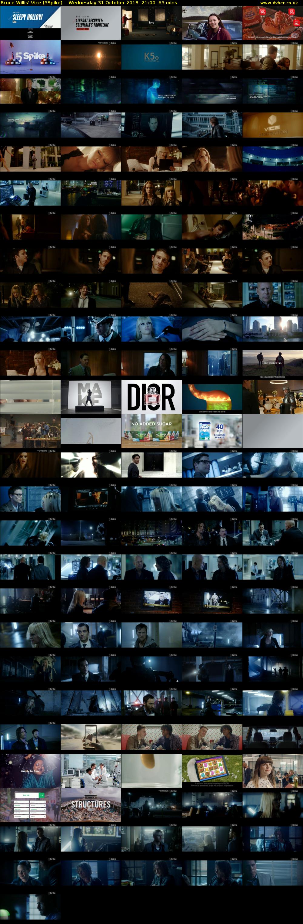 Bruce Willis' Vice (5Spike) Wednesday 31 October 2018 21:00 - 22:05