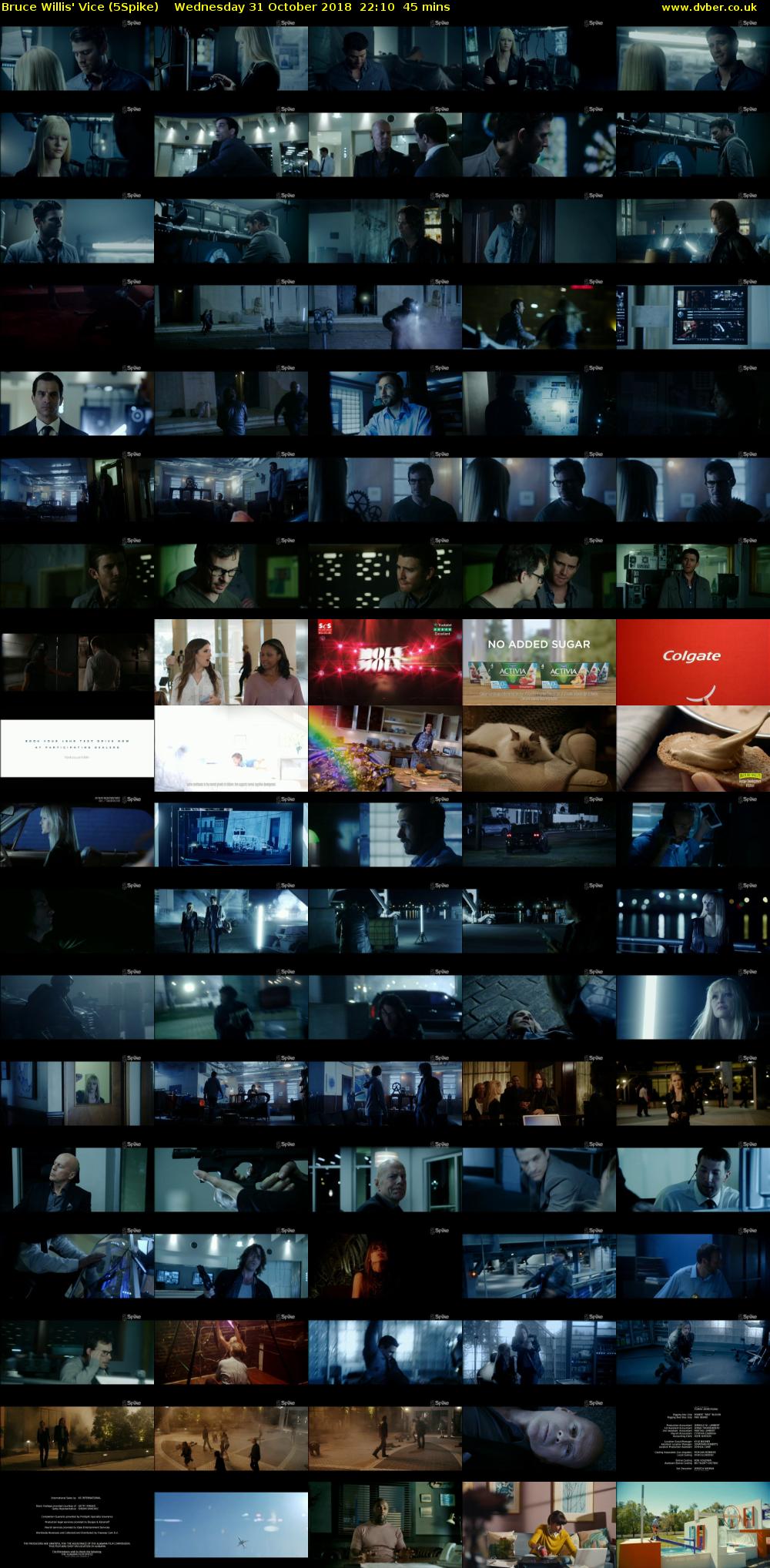 Bruce Willis' Vice (5Spike) Wednesday 31 October 2018 22:10 - 22:55