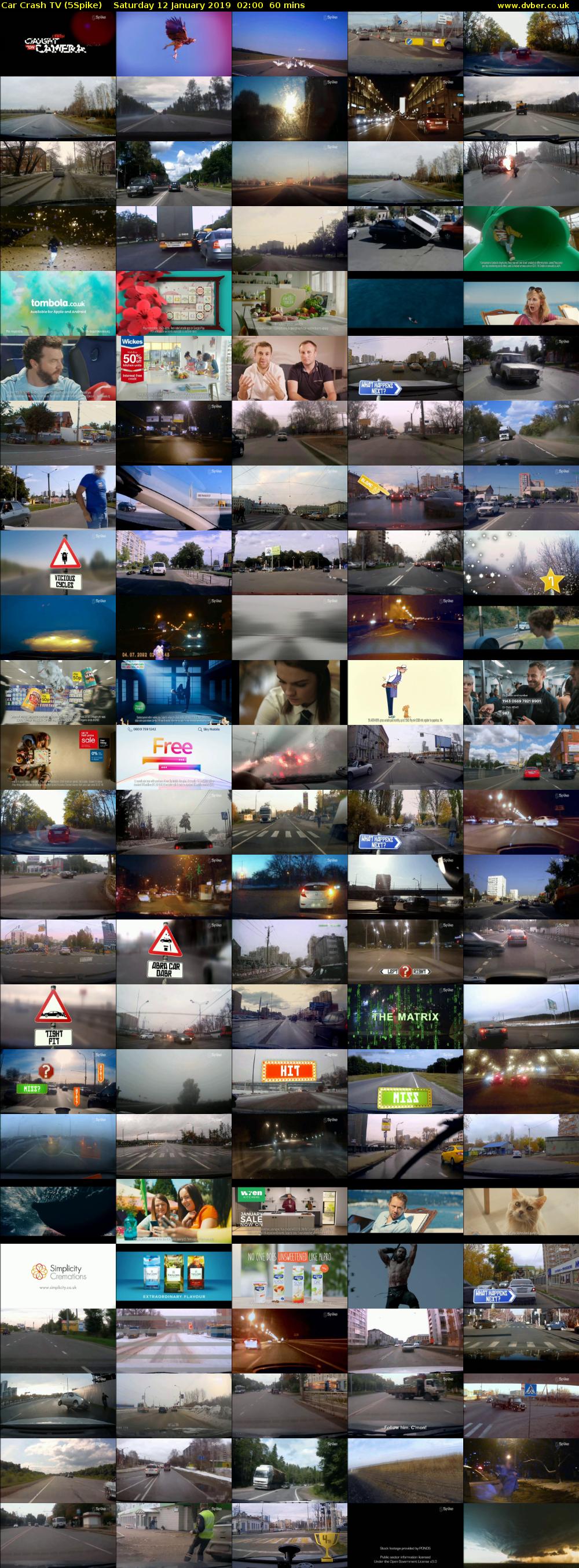 Car Crash TV (5Spike) Saturday 12 January 2019 02:00 - 03:00