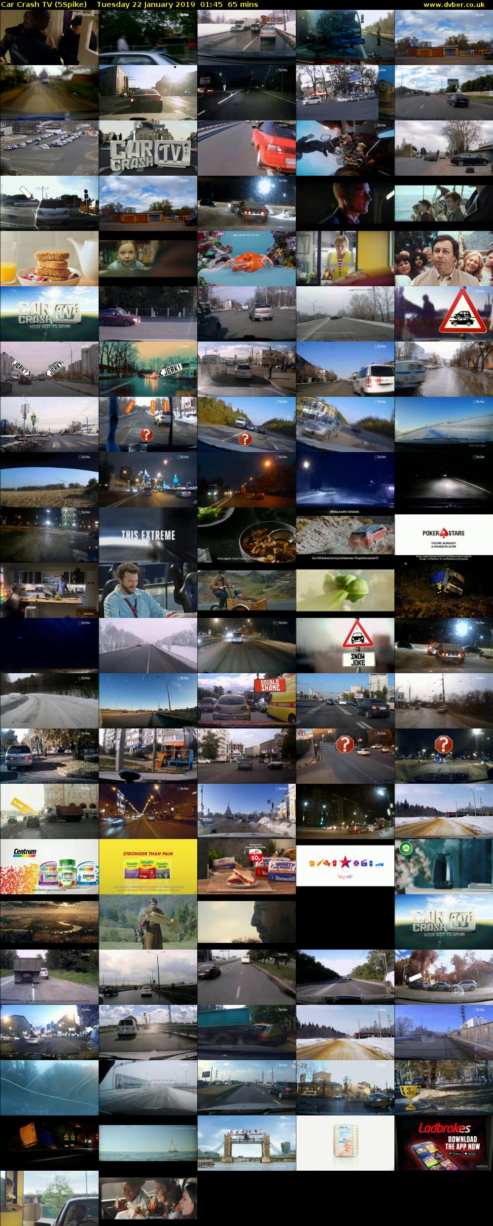 Car Crash TV (5Spike) Tuesday 22 January 2019 01:45 - 02:50