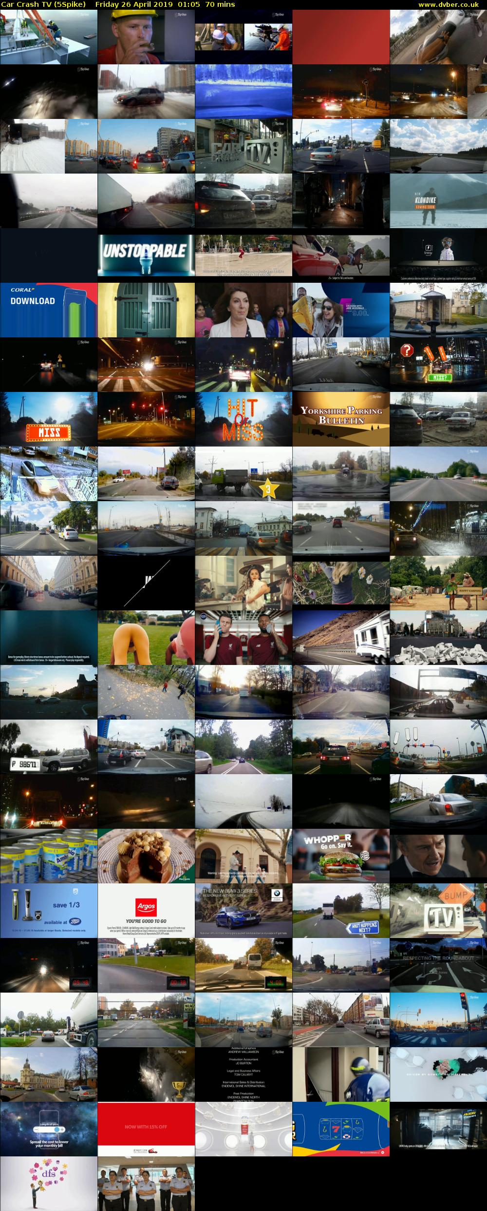 Car Crash TV (5Spike) Friday 26 April 2019 01:05 - 02:15