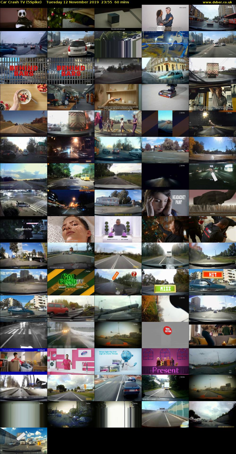 Car Crash TV (5Spike) Tuesday 12 November 2019 23:55 - 00:55
