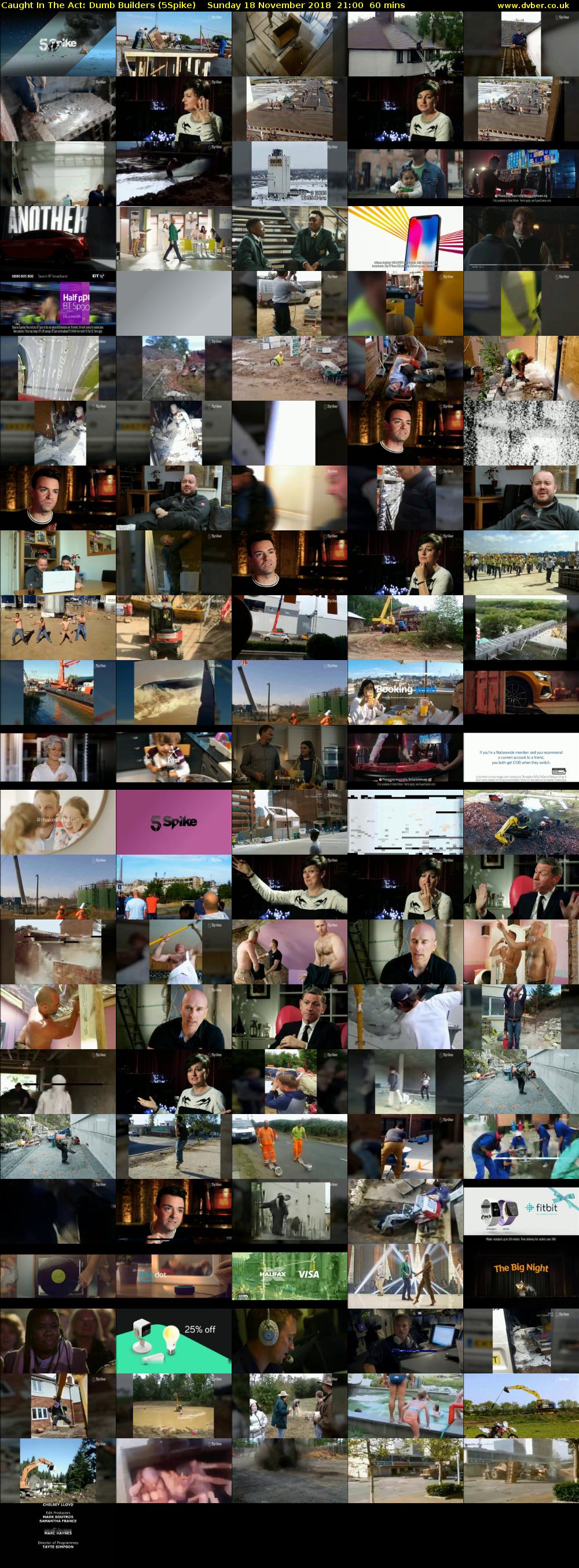 Caught In The Act: Dumb Builders (5Spike) Sunday 18 November 2018 21:00 - 22:00