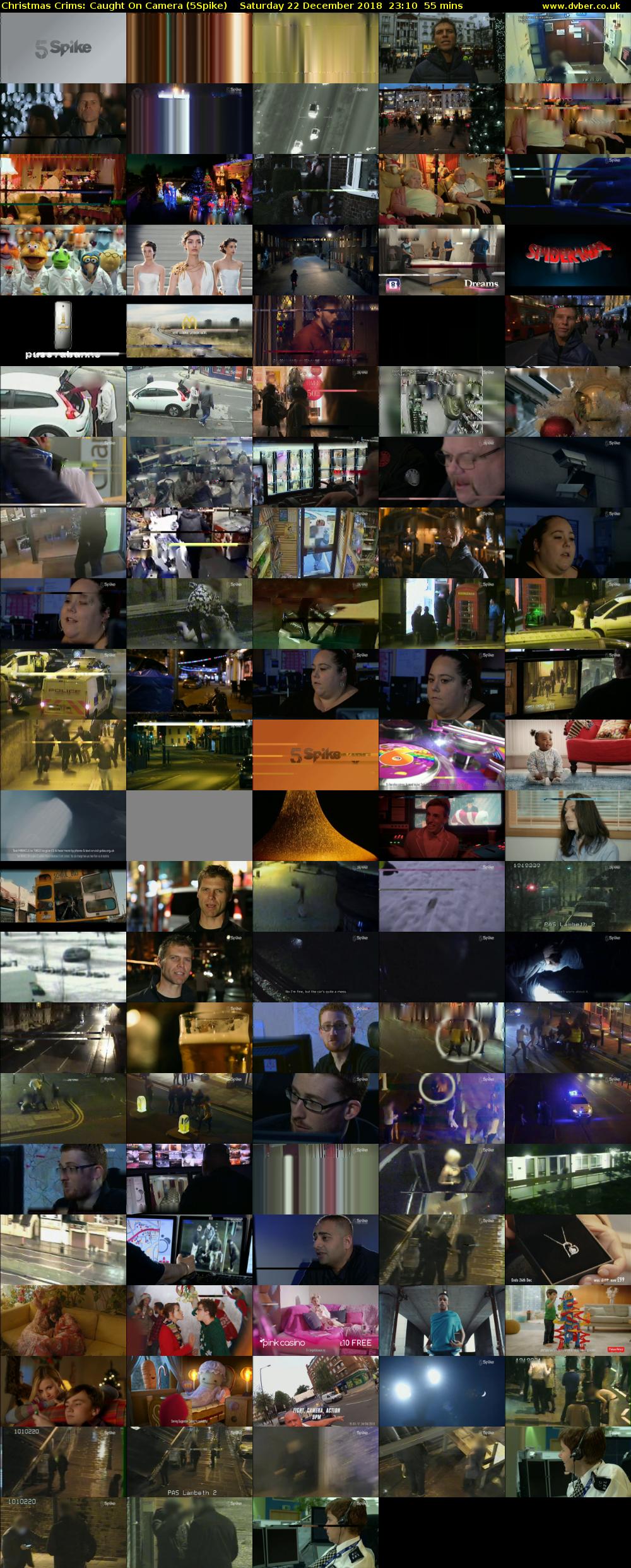 Christmas Crims: Caught On Camera (5Spike) Saturday 22 December 2018 23:10 - 00:05