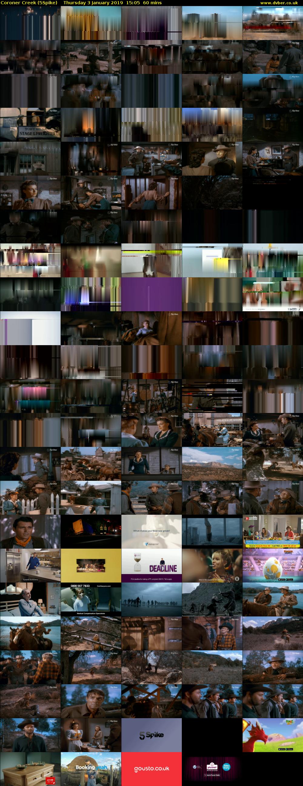 Coroner Creek (5Spike) Thursday 3 January 2019 15:05 - 16:05