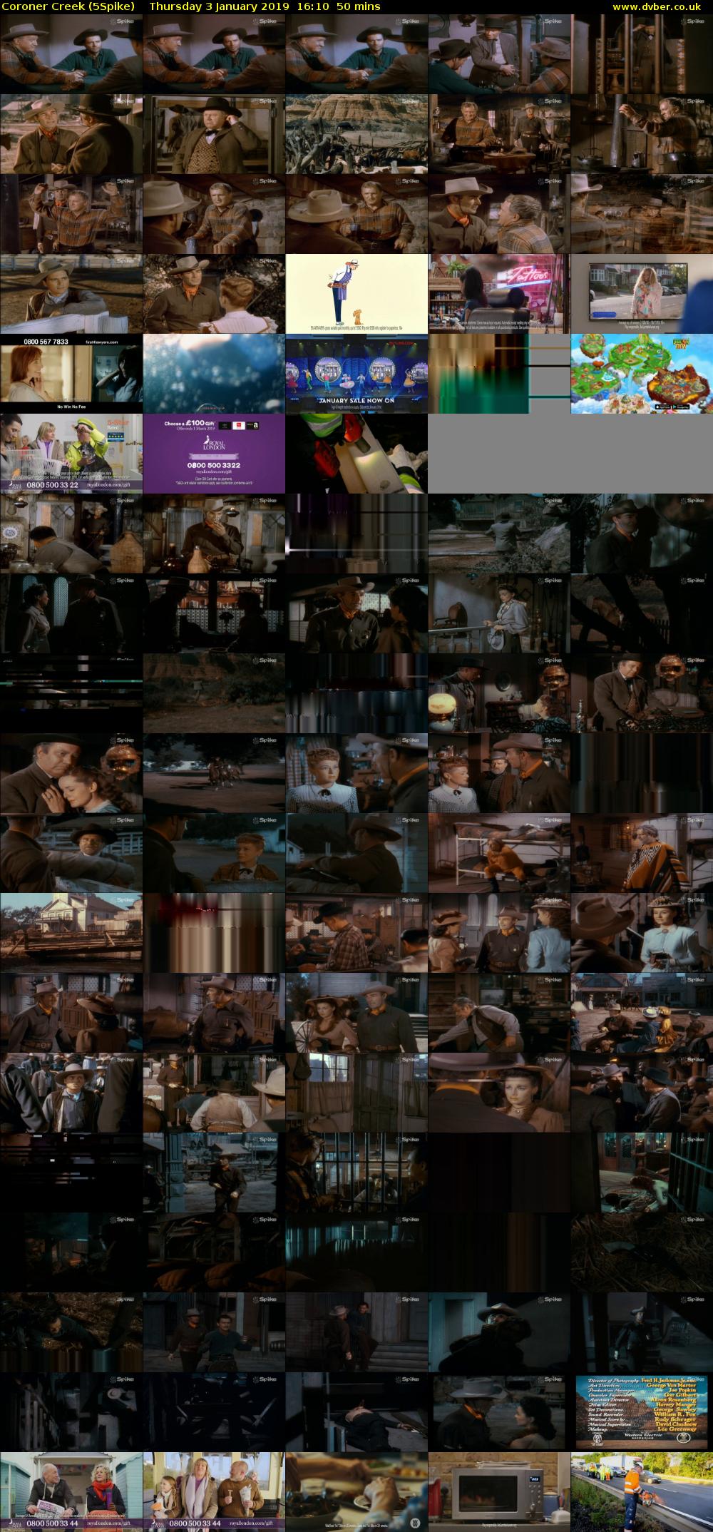 Coroner Creek (5Spike) Thursday 3 January 2019 16:10 - 17:00