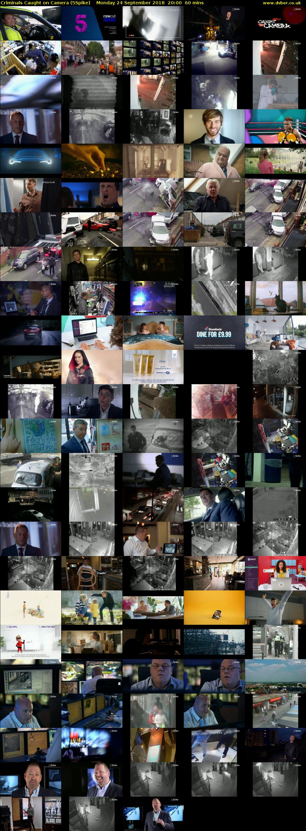 Criminals Caught on Camera (5Spike) Monday 24 September 2018 20:00 - 21:00