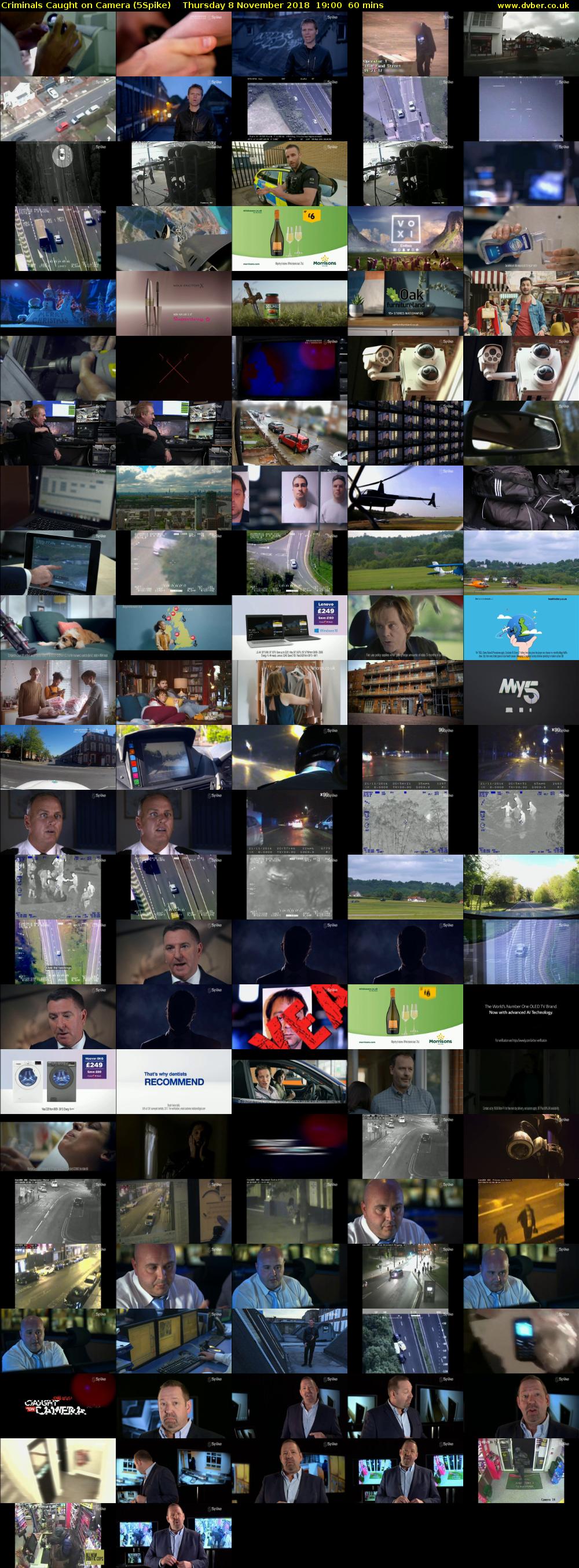Criminals Caught on Camera (5Spike) Thursday 8 November 2018 19:00 - 20:00