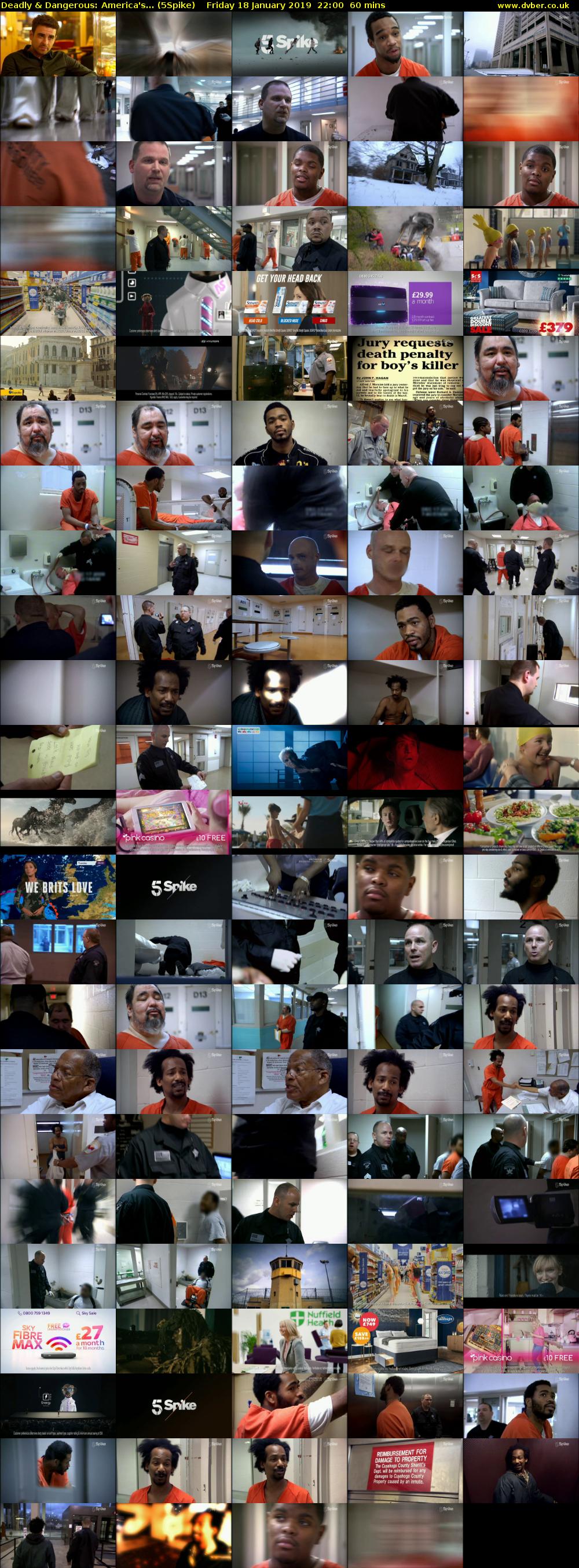 Deadly & Dangerous: America's... (5Spike) Friday 18 January 2019 22:00 - 23:00