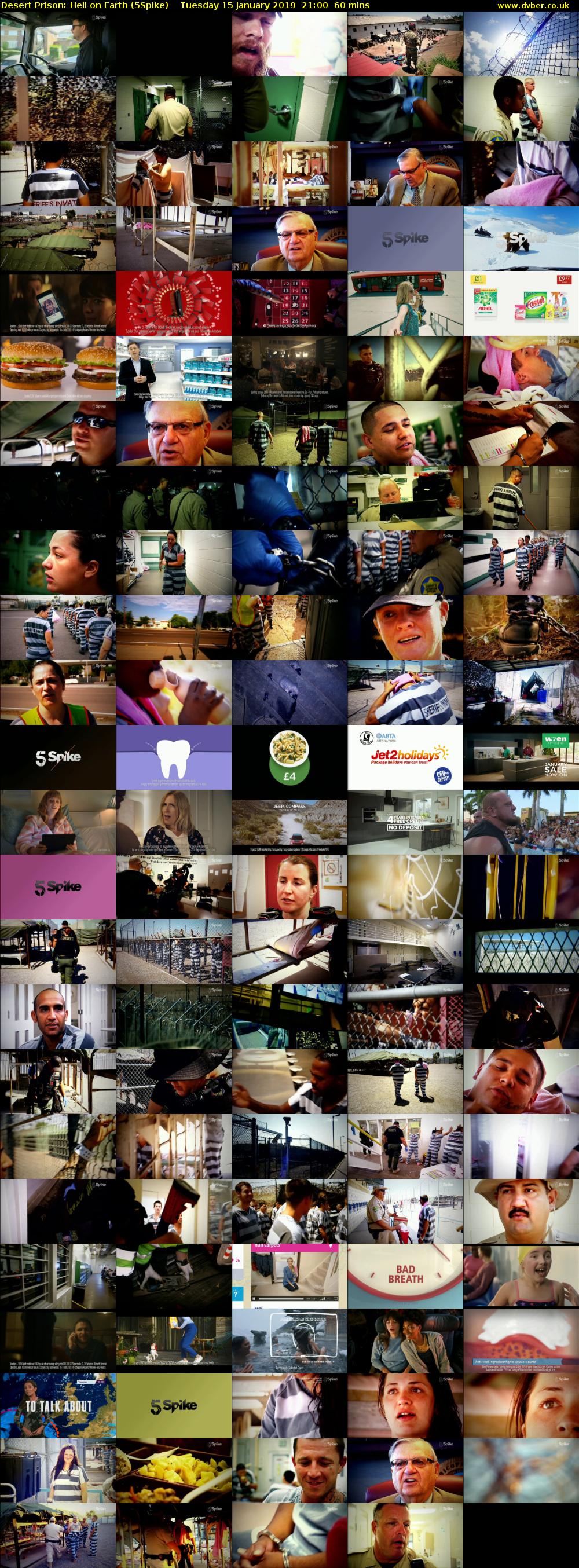 Desert Prison: Hell on Earth (5Spike) Tuesday 15 January 2019 21:00 - 22:00