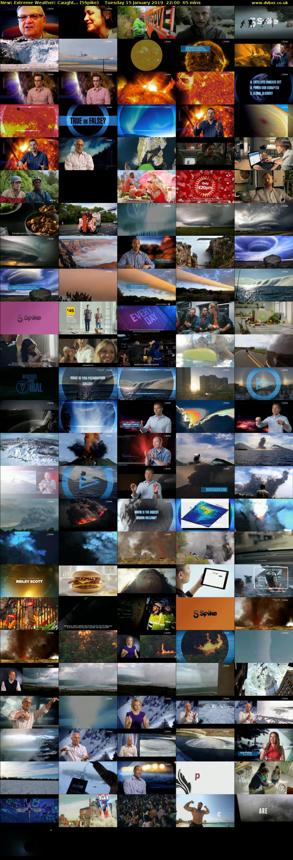Extreme Weather: Caught... (5Spike) Tuesday 15 January 2019 22:00 - 23:05