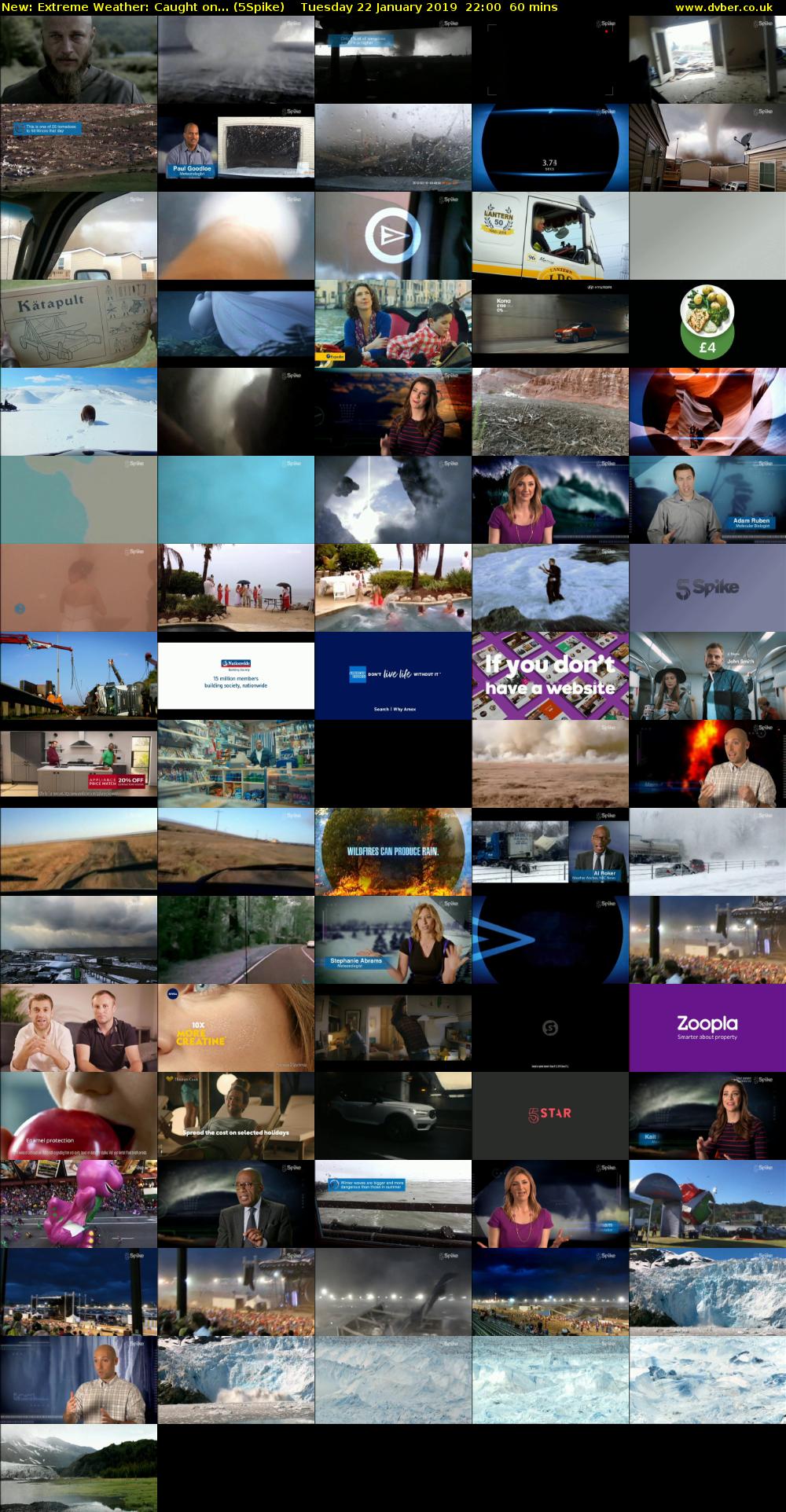 Extreme Weather: Caught on... (5Spike) Tuesday 22 January 2019 22:00 - 23:00