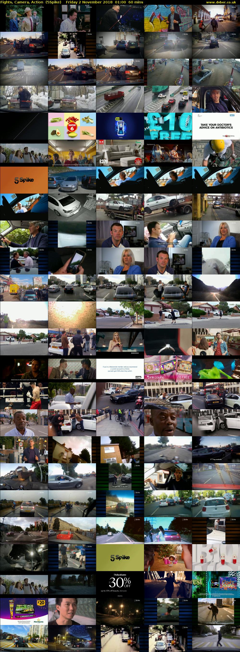 Fights, Camera, Action  (5Spike) Friday 2 November 2018 01:00 - 02:00