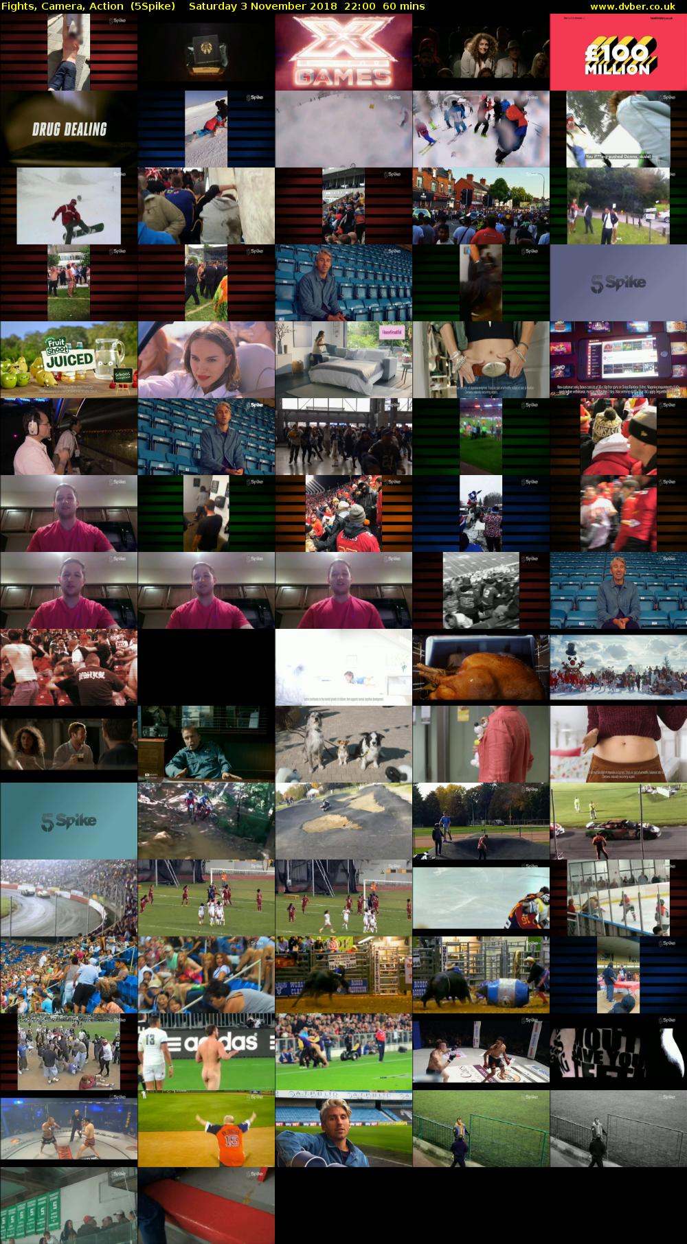 Fights, Camera, Action  (5Spike) Saturday 3 November 2018 22:00 - 23:00