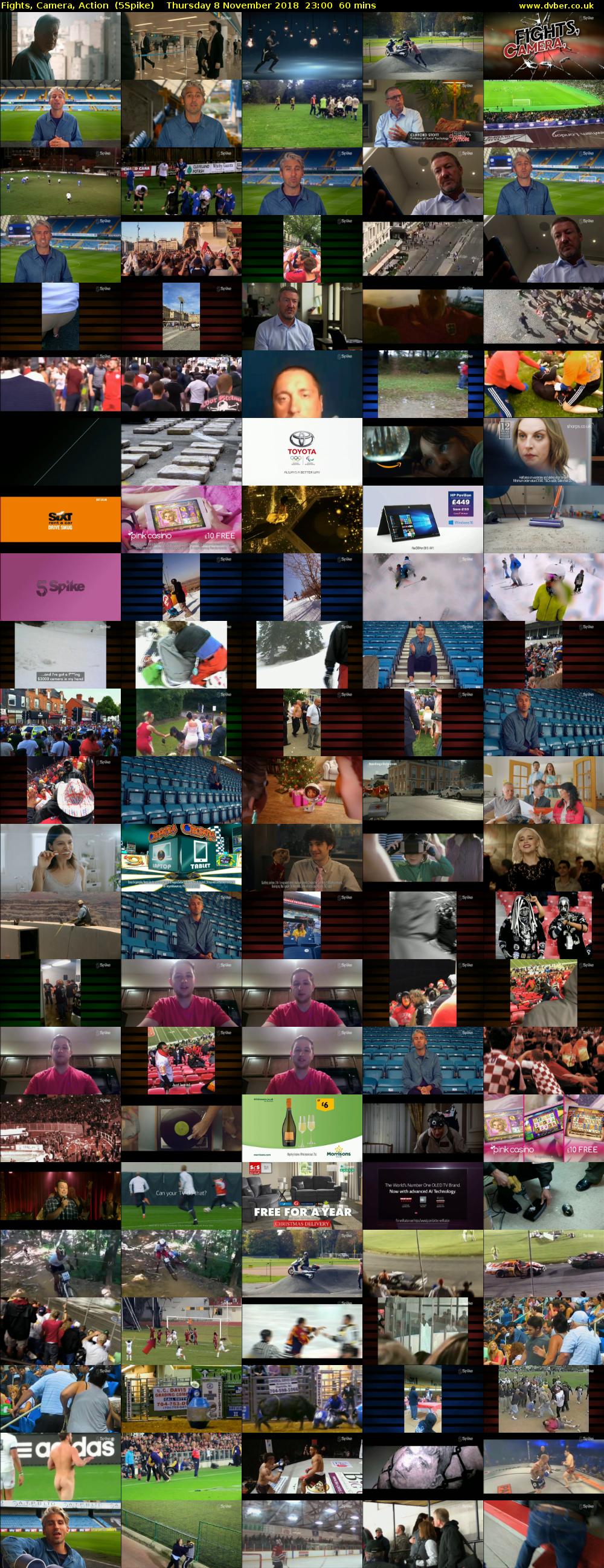 Fights, Camera, Action  (5Spike) Thursday 8 November 2018 23:00 - 00:00