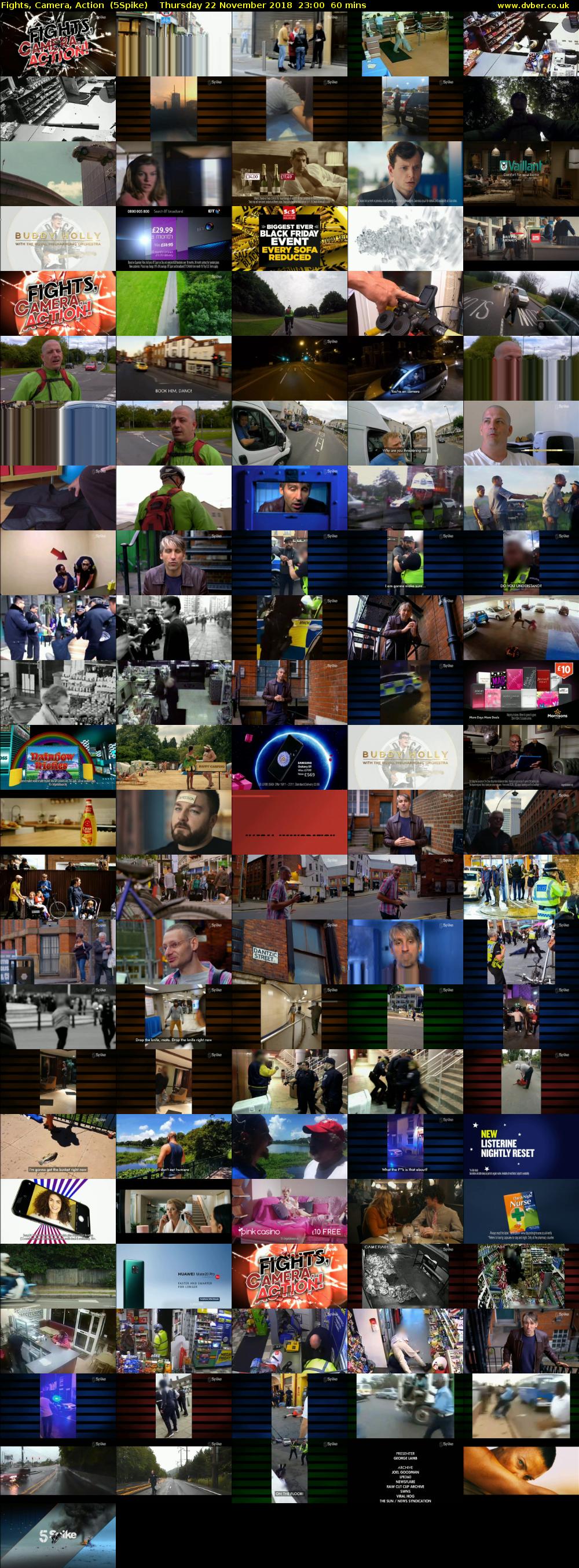 Fights, Camera, Action  (5Spike) Thursday 22 November 2018 23:00 - 00:00