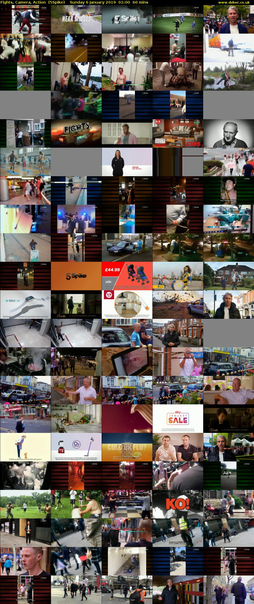 Fights, Camera, Action  (5Spike) Sunday 6 January 2019 01:00 - 02:00