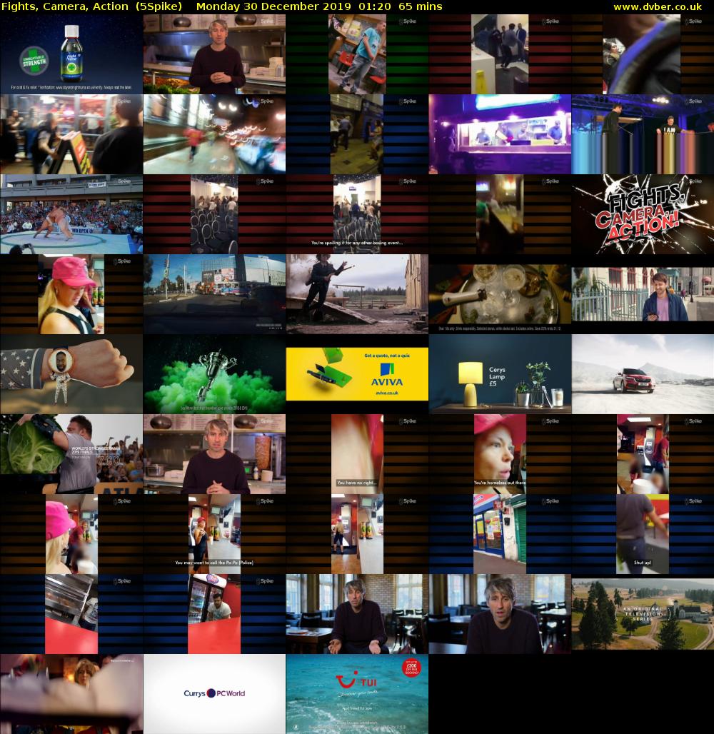 Fights, Camera, Action  (5Spike) Monday 30 December 2019 01:20 - 02:25