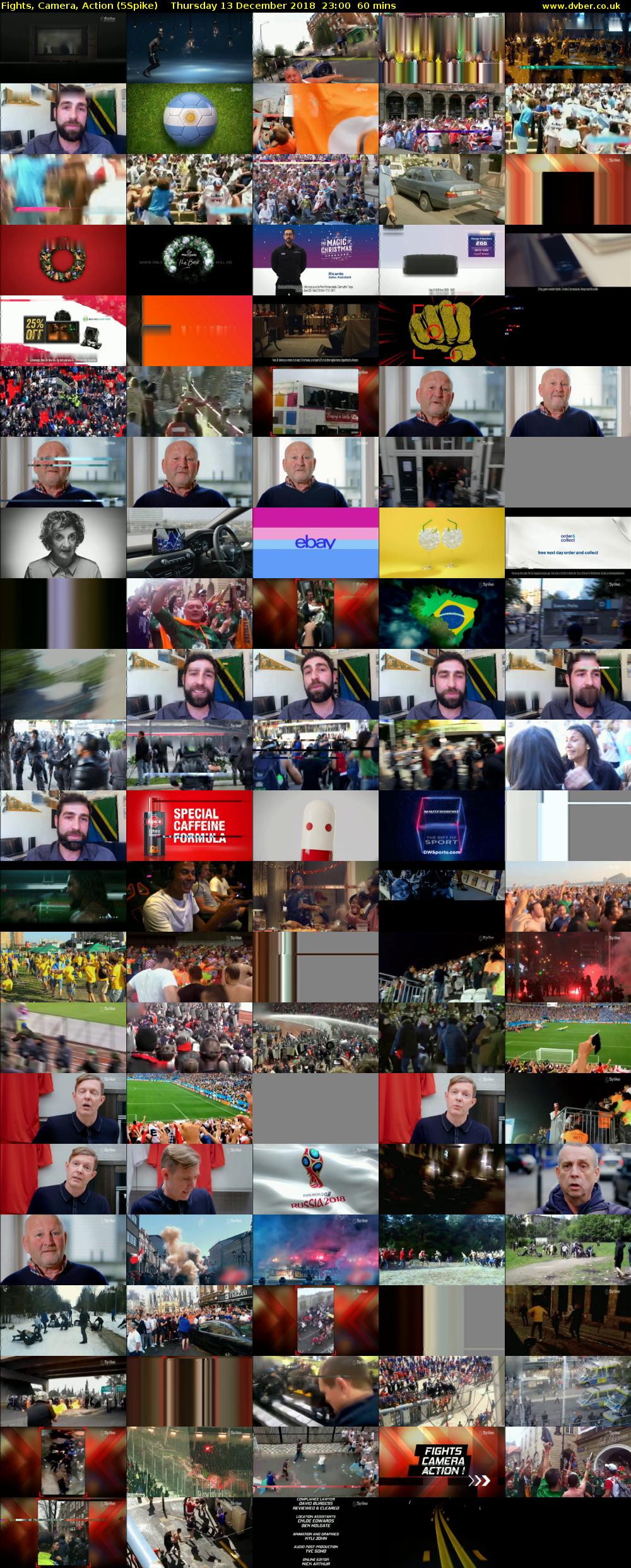 Fights, Camera, Action (5Spike) Thursday 13 December 2018 23:00 - 00:00