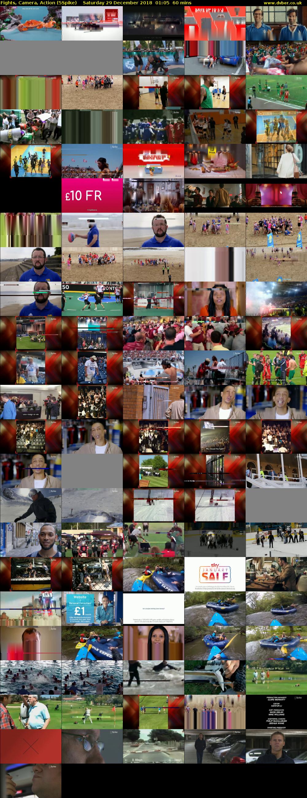 Fights, Camera, Action (5Spike) Saturday 29 December 2018 01:05 - 02:05