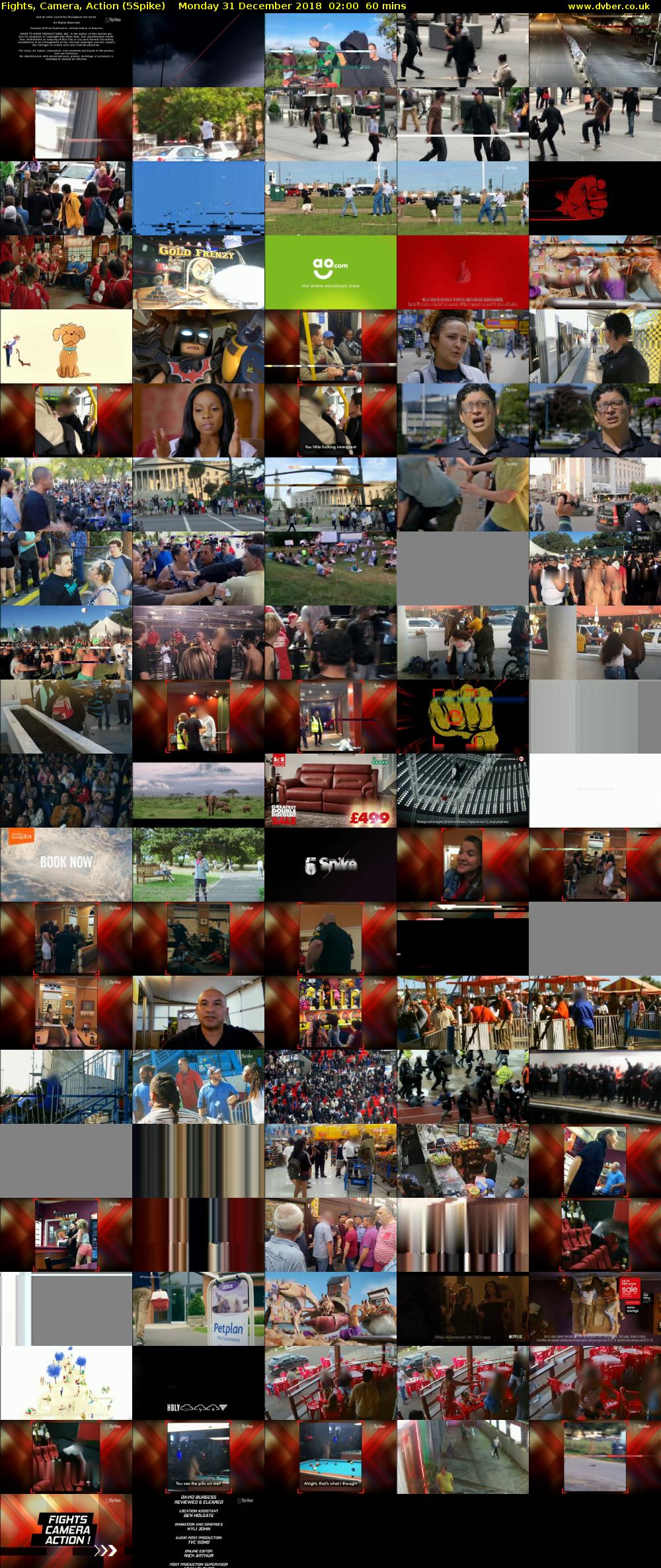 Fights, Camera, Action (5Spike) Monday 31 December 2018 02:00 - 03:00