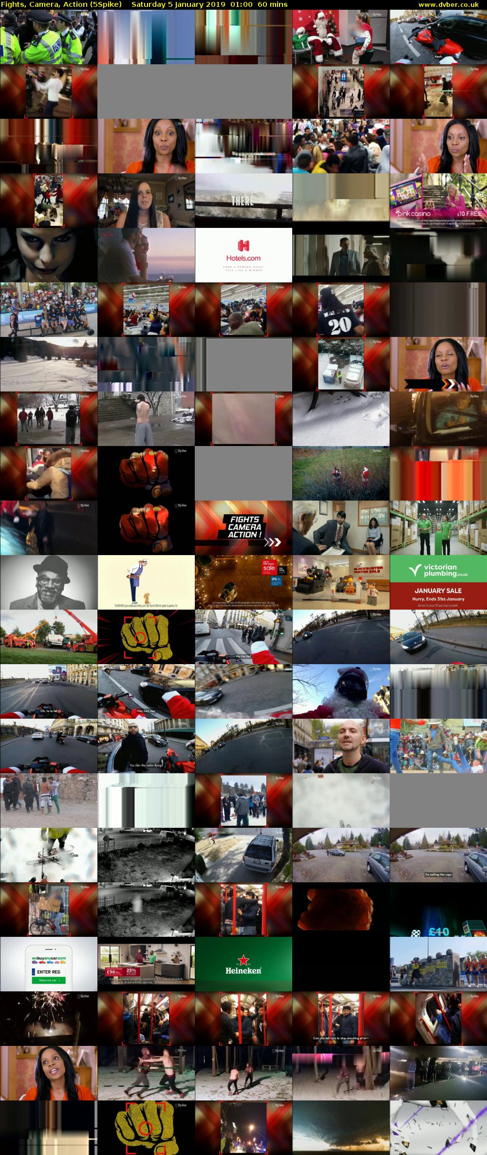 Fights, Camera, Action (5Spike) Saturday 5 January 2019 01:00 - 02:00