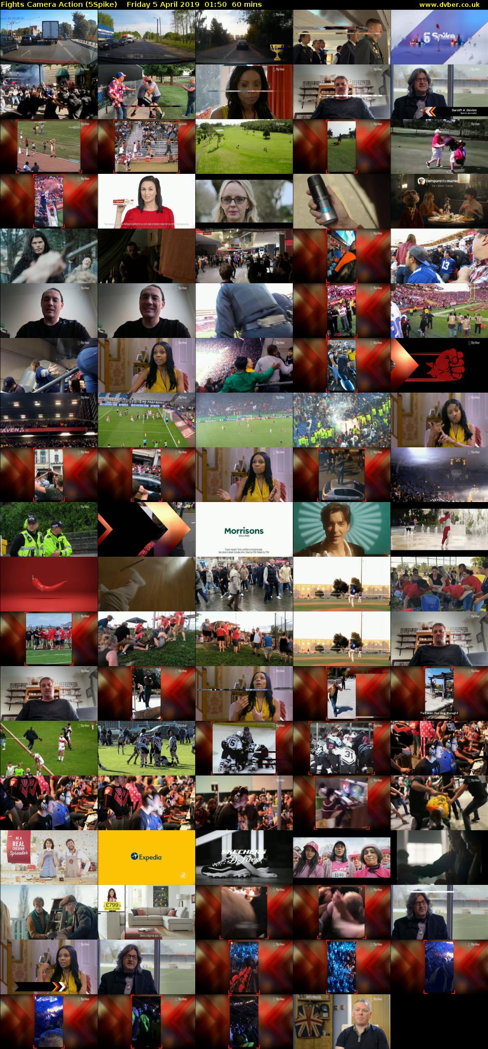Fights Camera Action (5Spike) Friday 5 April 2019 01:50 - 02:50