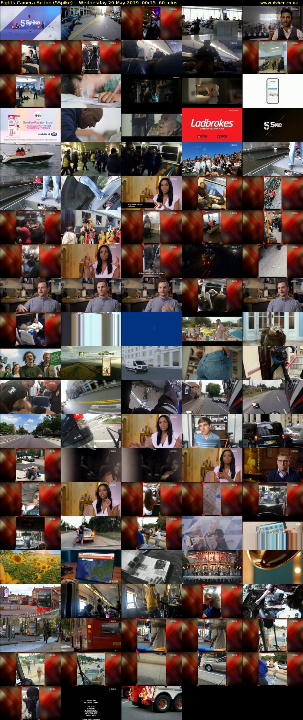 Fights Camera Action (5Spike) Wednesday 29 May 2019 00:15 - 01:15