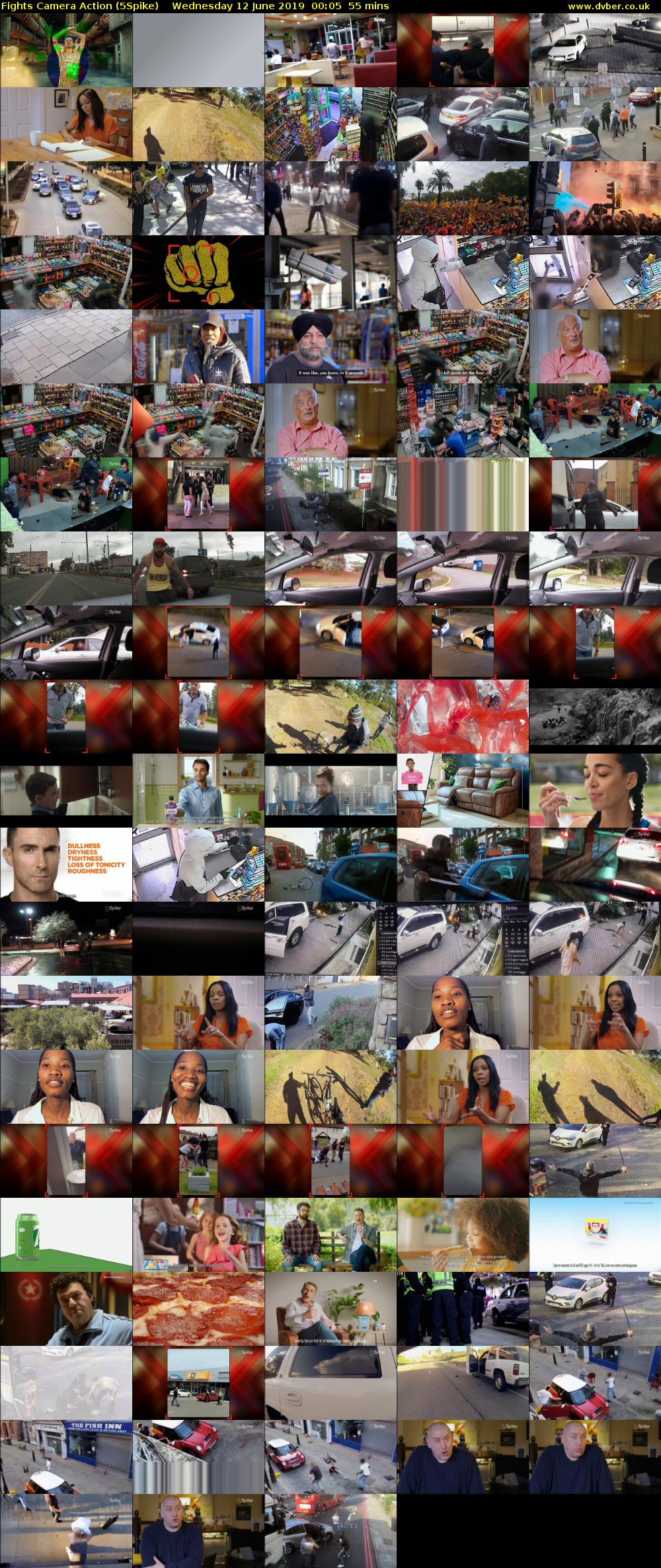 Fights Camera Action (5Spike) Wednesday 12 June 2019 00:05 - 01:00