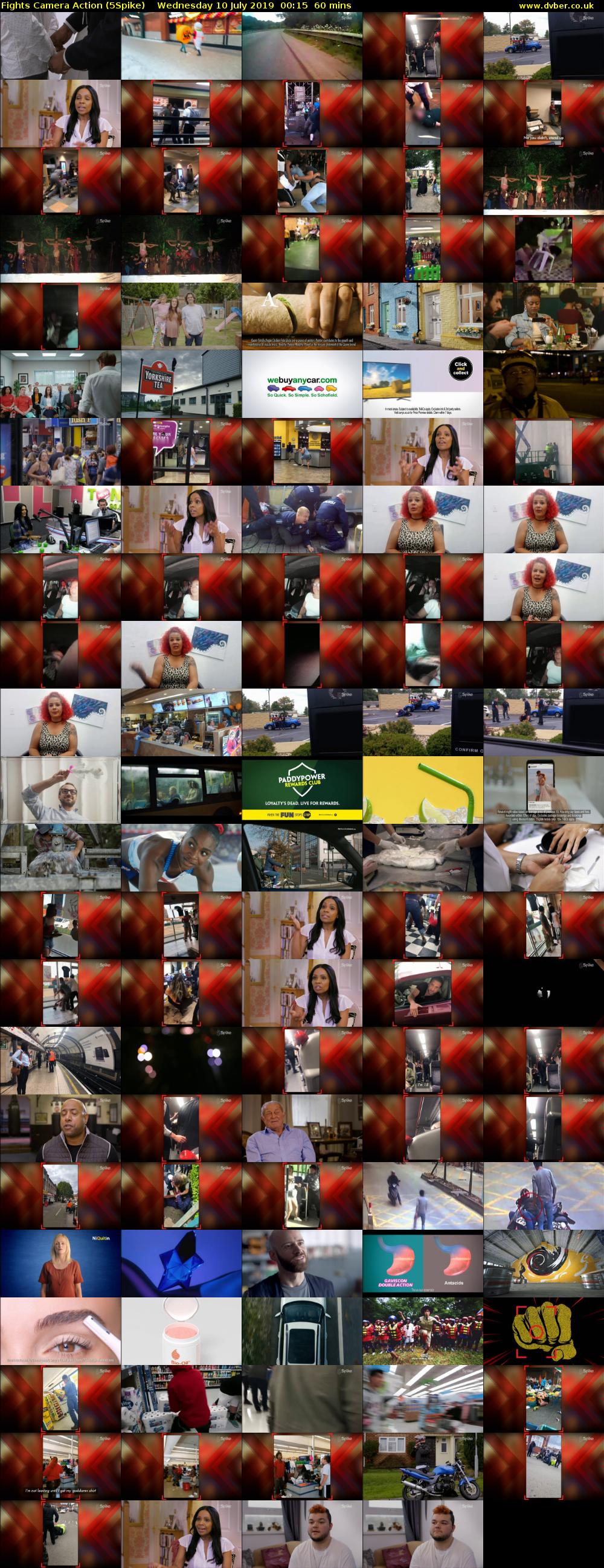 Fights Camera Action (5Spike) Wednesday 10 July 2019 00:15 - 01:15