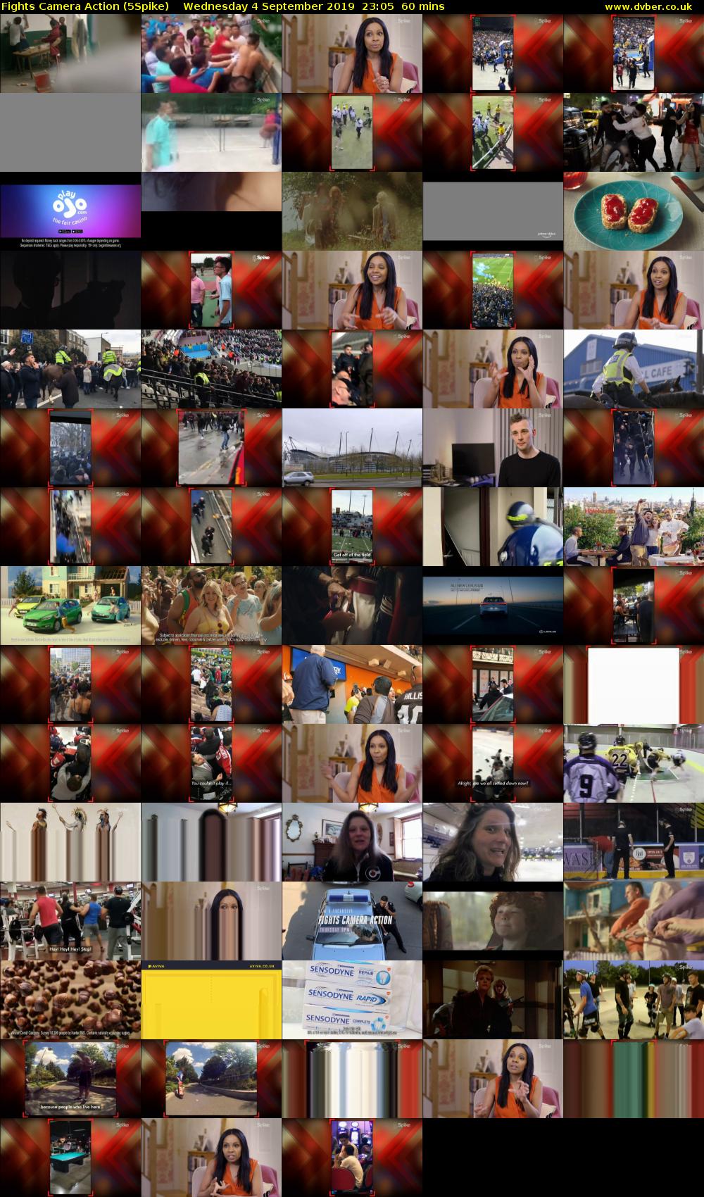 Fights Camera Action (5Spike) Wednesday 4 September 2019 23:05 - 00:05