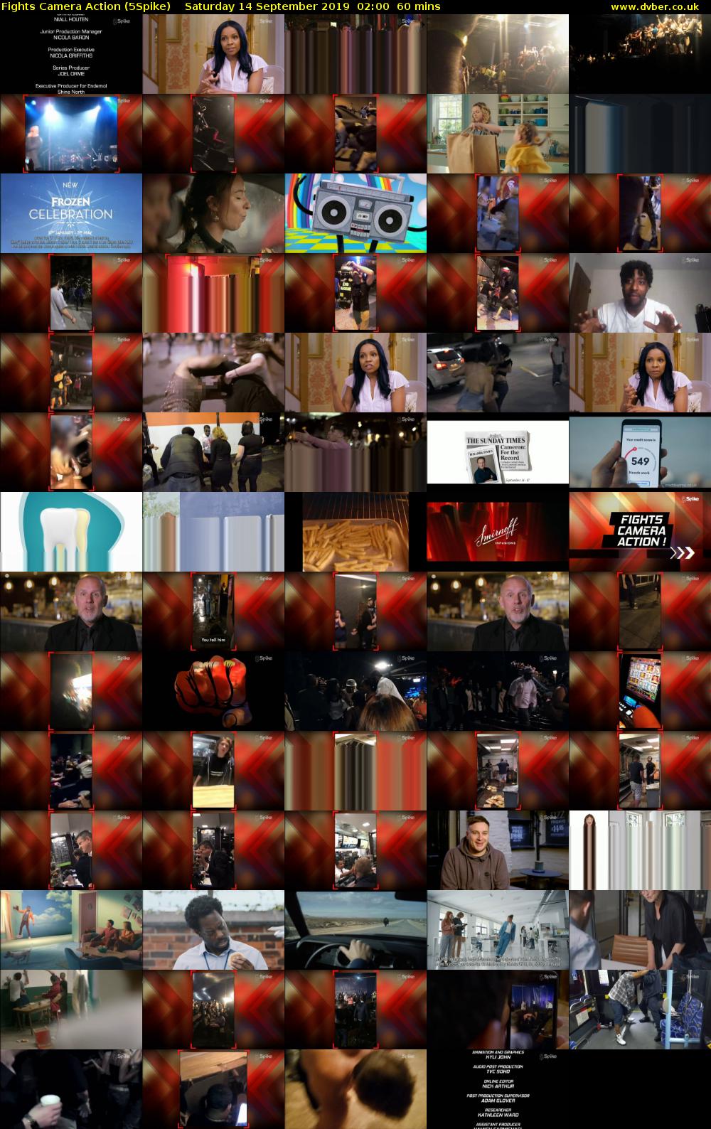 Fights Camera Action (5Spike) Saturday 14 September 2019 02:00 - 03:00