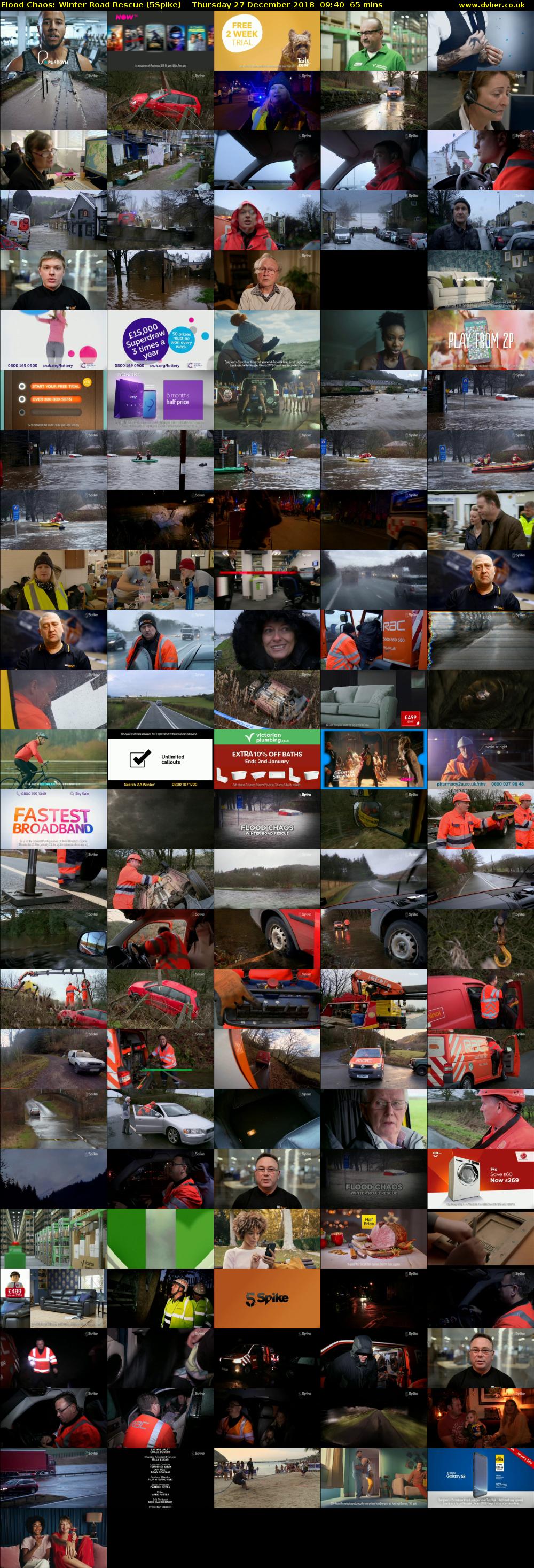 Flood Chaos: Winter Road Rescue (5Spike) Thursday 27 December 2018 09:40 - 10:45