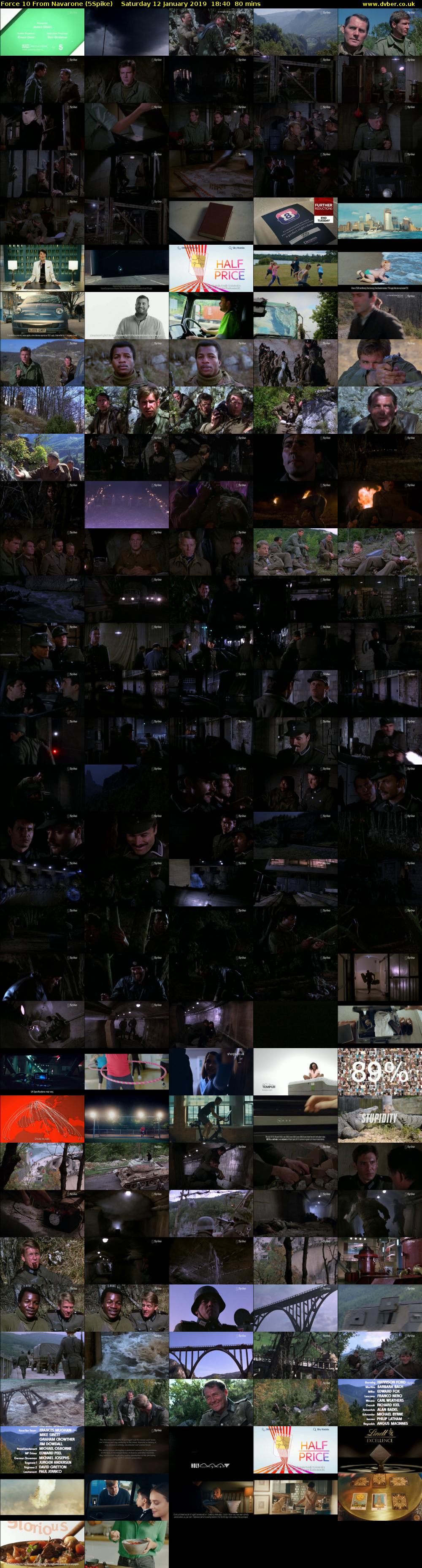 Force 10 From Navarone (5Spike) Saturday 12 January 2019 18:40 - 20:00