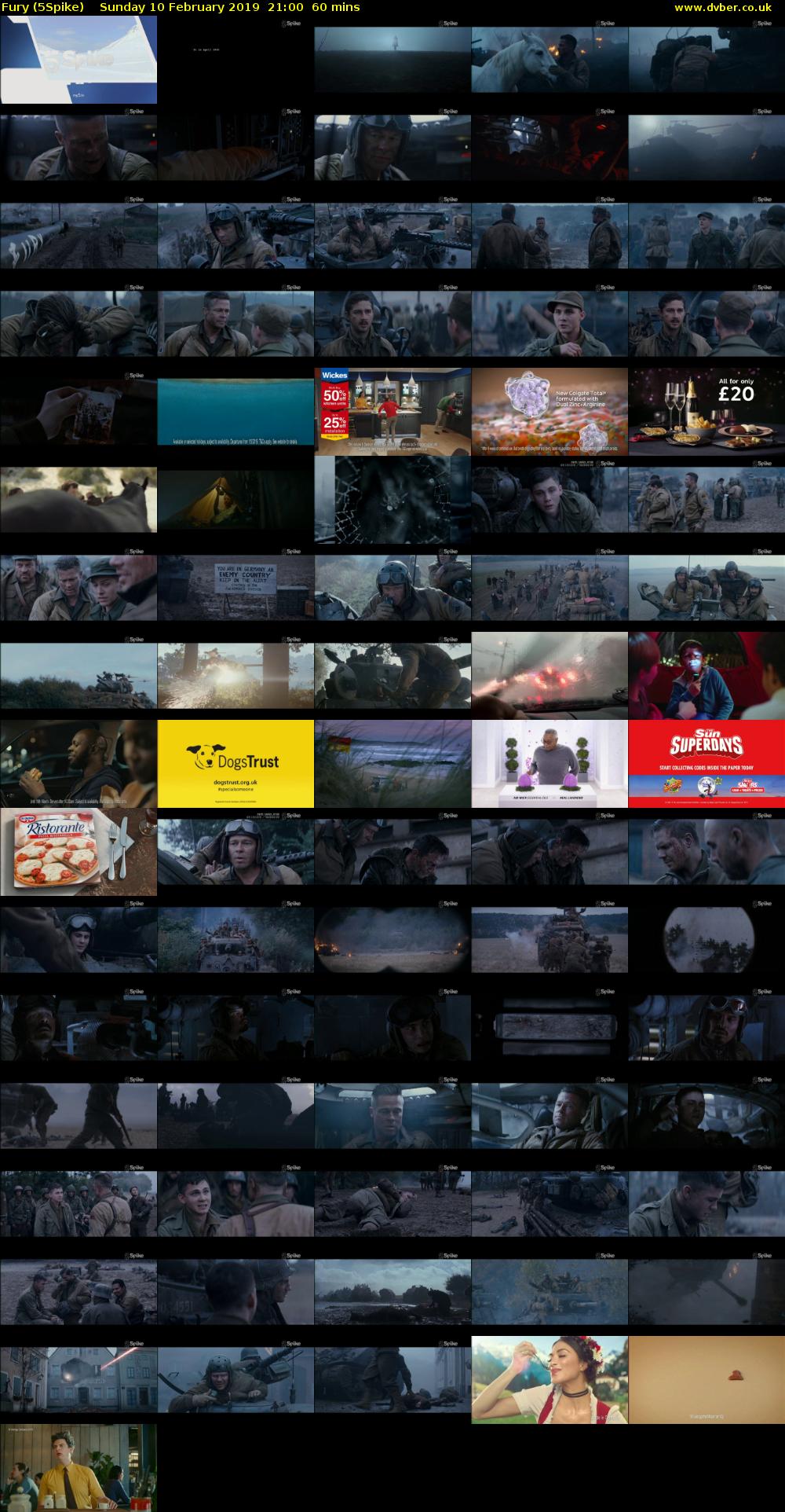 Fury (5Spike) Sunday 10 February 2019 21:00 - 22:00