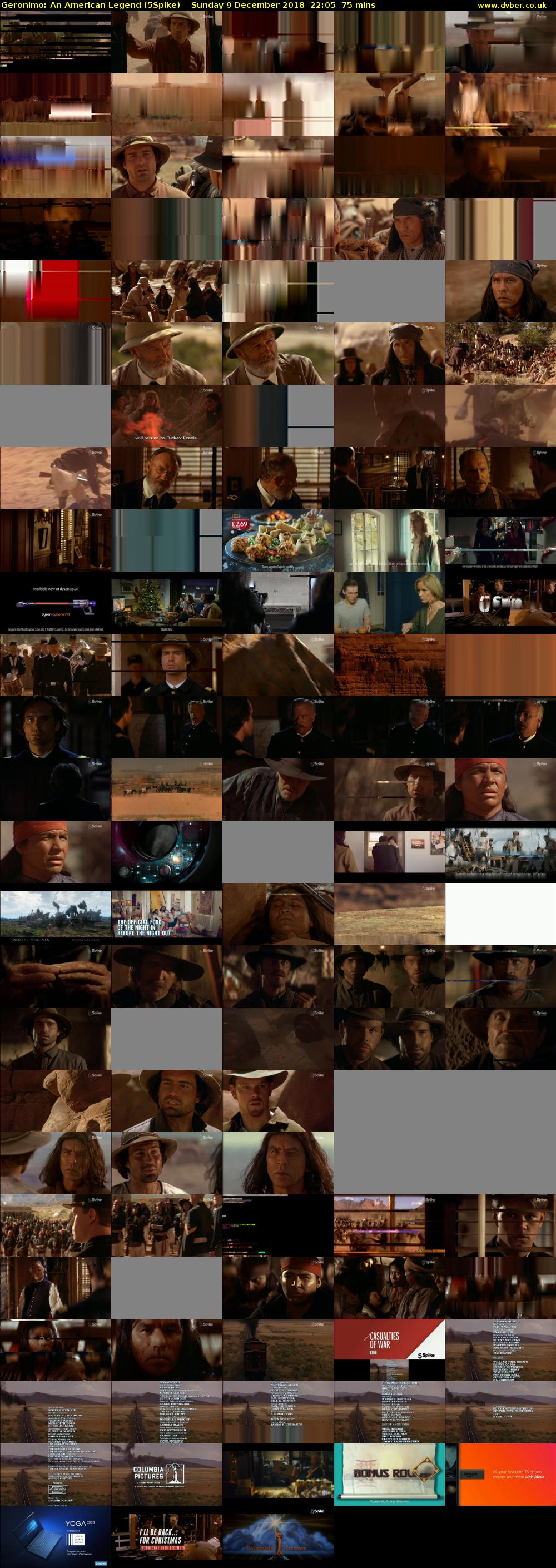 Geronimo: An American Legend (5Spike) Sunday 9 December 2018 22:05 - 23:20