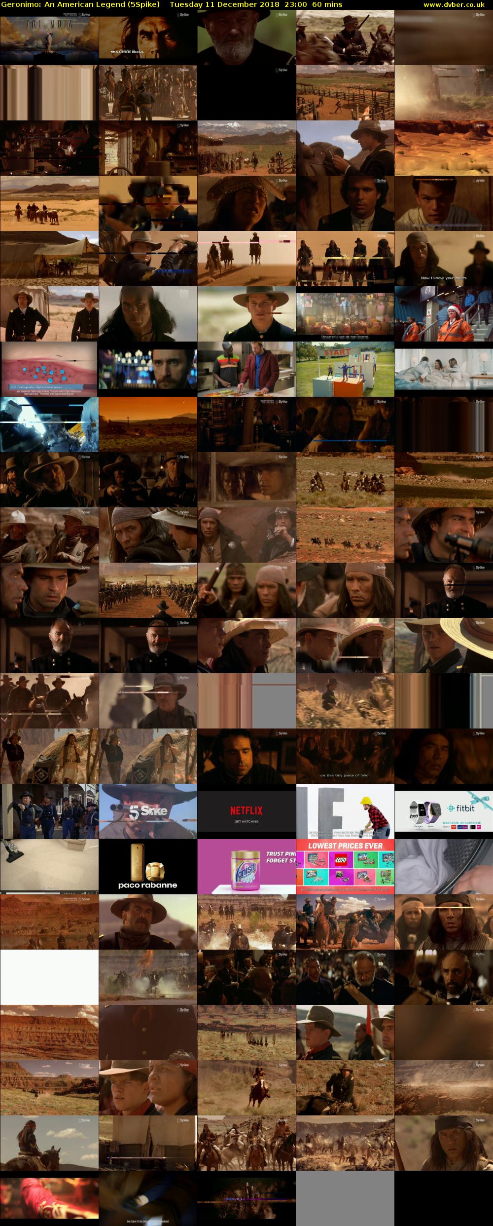 Geronimo: An American Legend (5Spike) Tuesday 11 December 2018 23:00 - 00:00