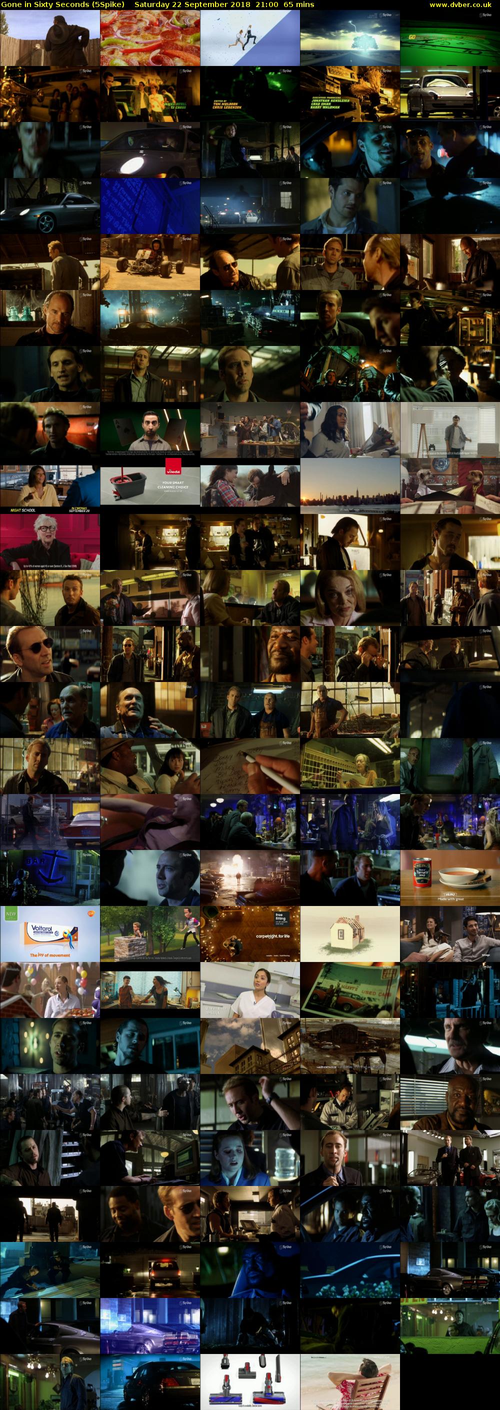 Gone in Sixty Seconds (5Spike) Saturday 22 September 2018 21:00 - 22:05