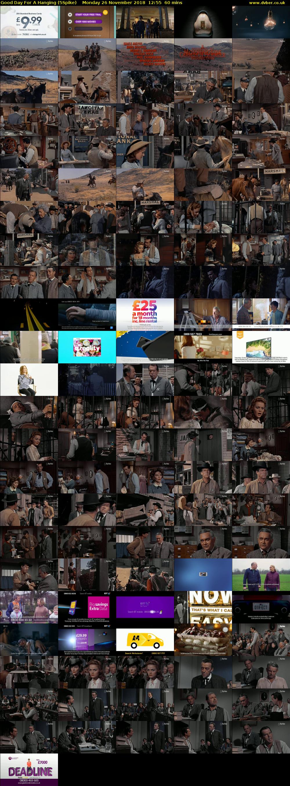 Good Day For A Hanging (5Spike) Monday 26 November 2018 12:55 - 13:55