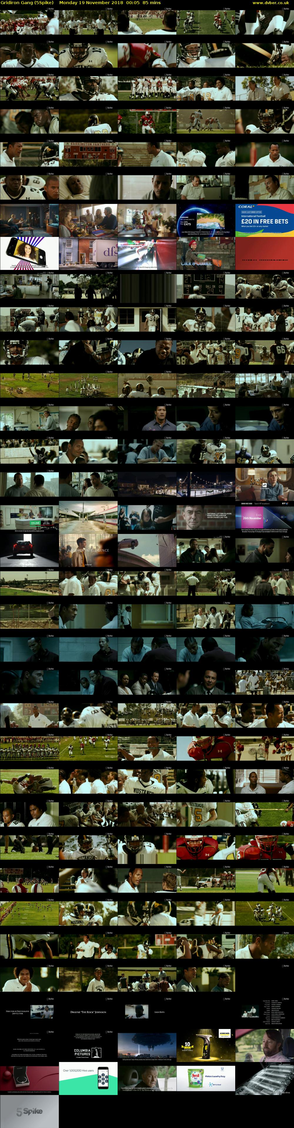 Gridiron Gang (5Spike) Monday 19 November 2018 00:05 - 01:30