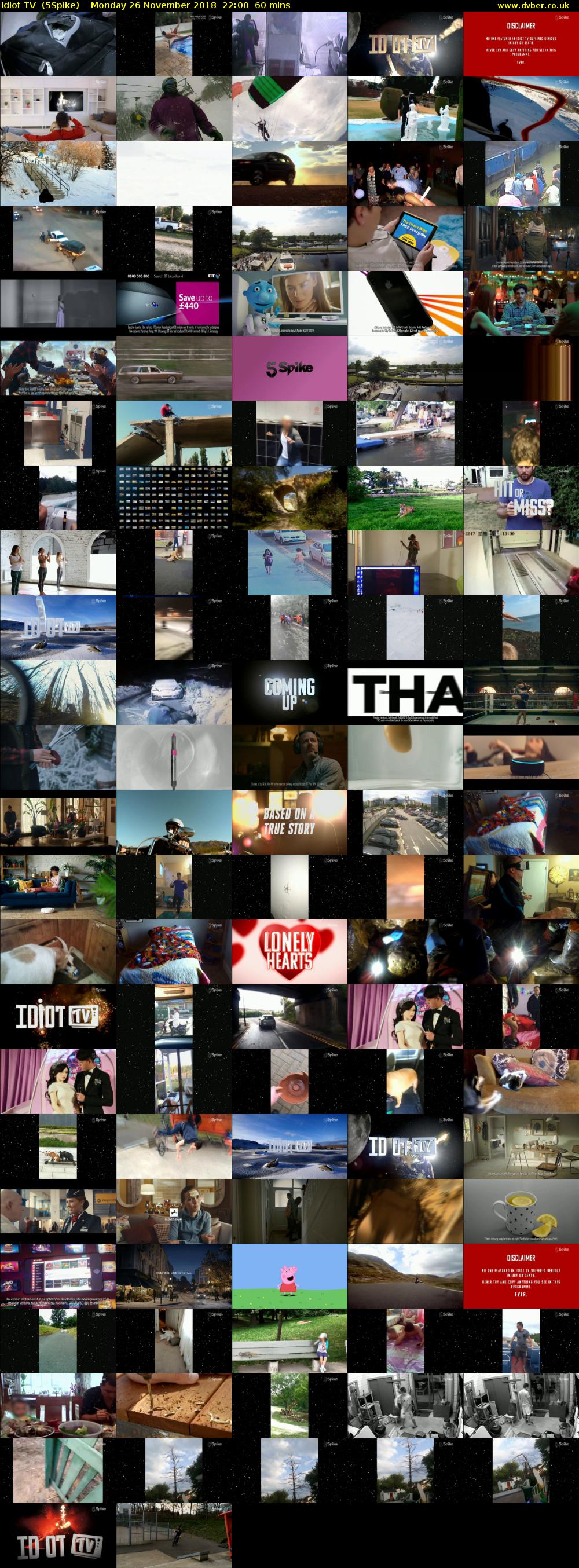 Idiot TV  (5Spike) Monday 26 November 2018 22:00 - 23:00