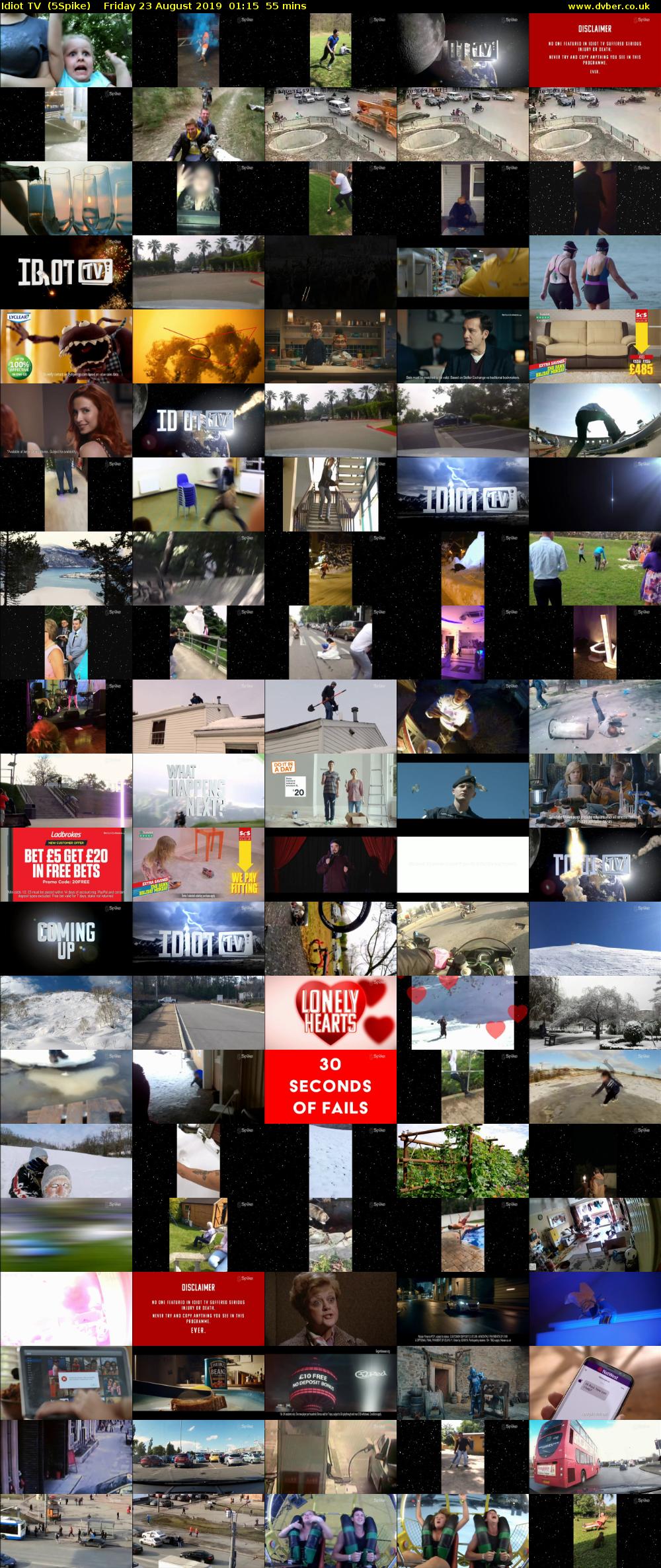 Idiot TV  (5Spike) Friday 23 August 2019 01:15 - 02:10