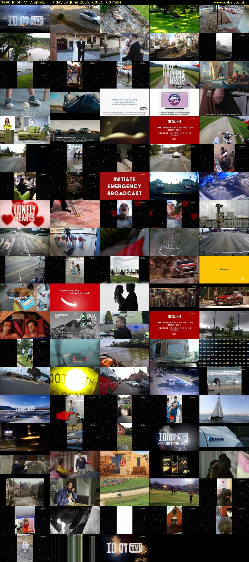 Idiot TV (5Spike) Friday 14 June 2019 00:15 - 01:15