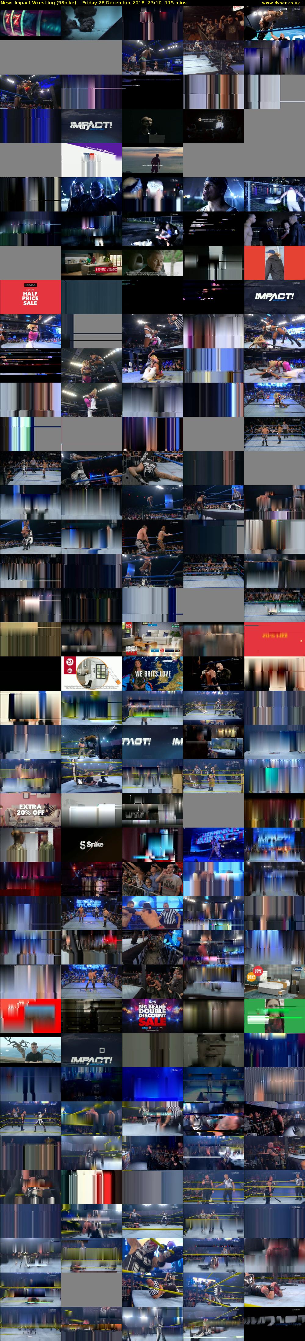 Impact Wrestling (5Spike) Friday 28 December 2018 23:10 - 01:05