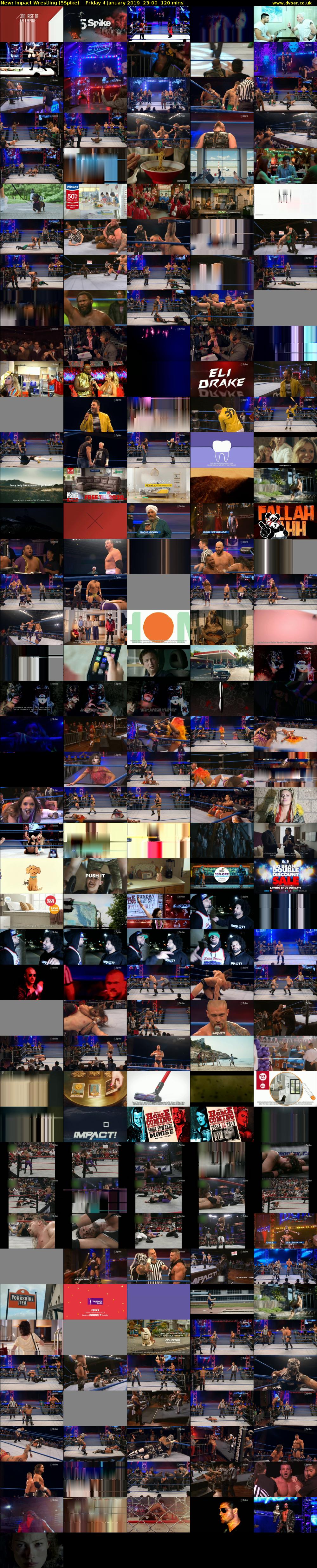 Impact Wrestling (5Spike) Friday 4 January 2019 23:00 - 01:00